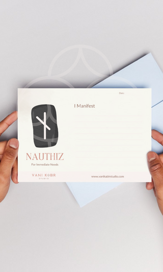 Nauthiz- For Immediate Needs (Rune Manifestation Card)