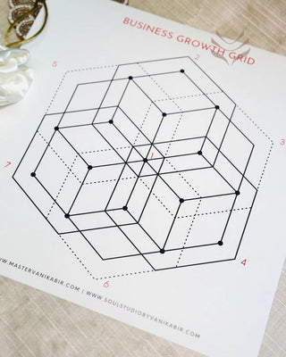 Light-Coded Business Growth Manifestation Grid