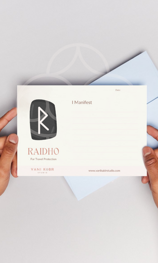 Raidho- For Travel Protection (Rune Manifestation Card)