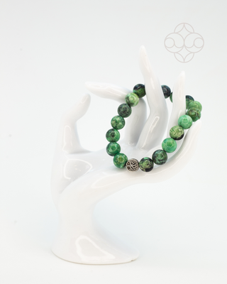 Light-Coded Stone of Hope Variscite  Bracelet