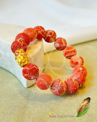 Raw Original Coral Bead Bracelet