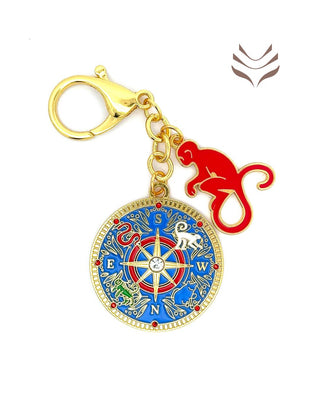 Light-Coded 4 Elements Cross Monkey Amulet