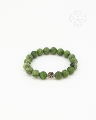 Light-Coded Broken Heart Healer Chrysoprase Bracelet