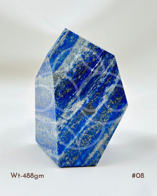 Light-Coded Lapis Lazuli Free Form - 488gm (#8)