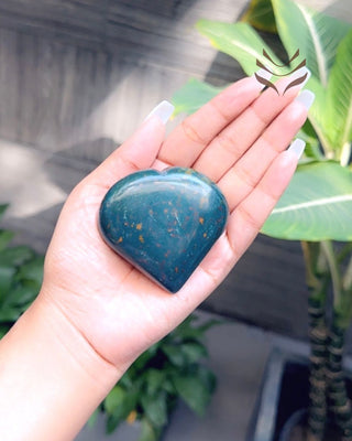 Light-Coded Bloodstone Heart