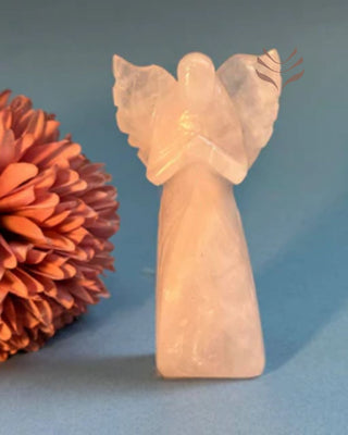 Light-Coded Rose Quartz Angel