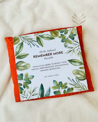 Herbs Infused Remember More Pillow packaging