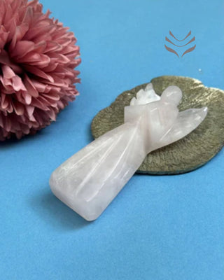 Light-Coded Rose Quartz Angel