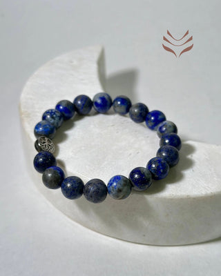 Light-Coded Egyptian Blessings Lapis Lazuli Bracelet