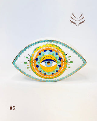 Light-Coded Moroccon Evil Eye Statue - Mantra #3