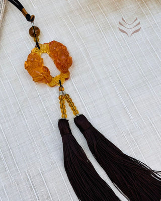 Light-Coded Grab Your Money Pixiu Hanging Amulet