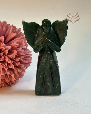 Light-Coded Green Aventurine Angel