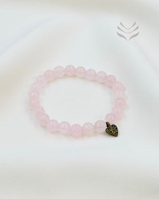 Light-Coded Love Child Bracelet with rose quartz beads