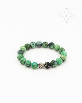 Light-Coded Stone of Hope Variscite  Bracelet