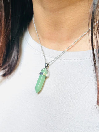 Green Aventurine - Double Terminated Pendant For Growth 3