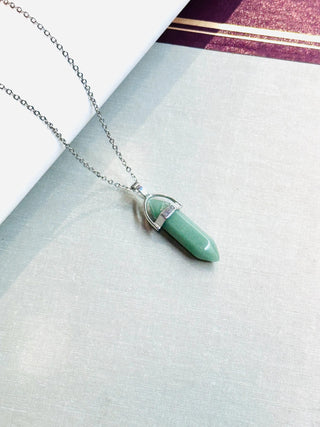 Green Aventurine - Double Terminated Pendant For Growth 4