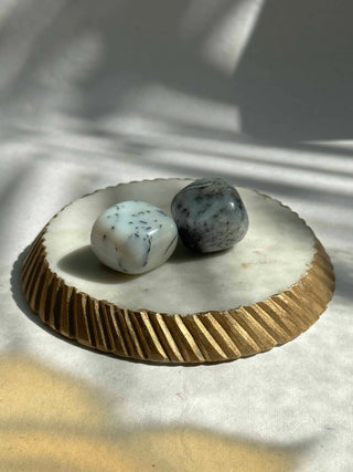 Dendritic Agate Tumbles - Heals the Nervous System, Improves stamina ,Transform & dilute negative energies, Assist in plentitude, Clears skin issues, Promotes marital fertility, Strengthens family connection