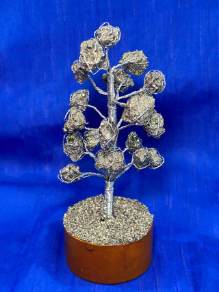 Light-Coded Iron Pyrite Crystal tree