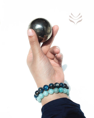 Healing Iron Pyrite Sphere for Confidence and Vitality