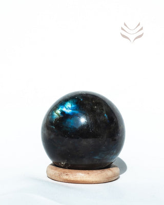 Labradorite Sphere Crystal by Vani Kabir Studio – Stone for Intuition and Transformation