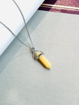 Yellow Aventurine - Double Terminated Pendant For Shining Luck 4